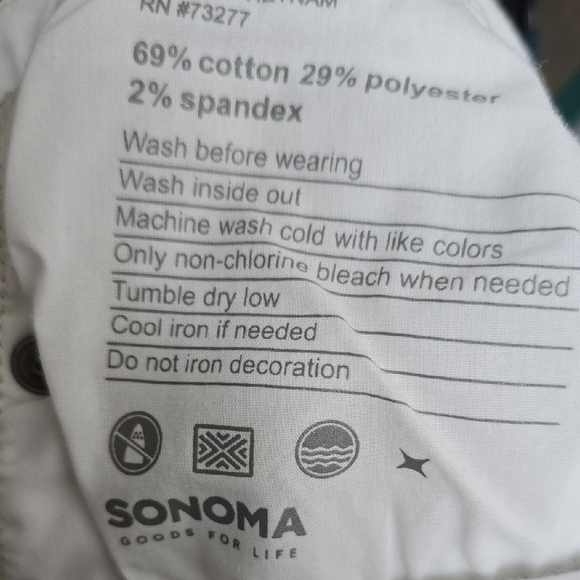 Sonoma White Skinny Crop Jeans - Size 16 - Picture 8 of 8